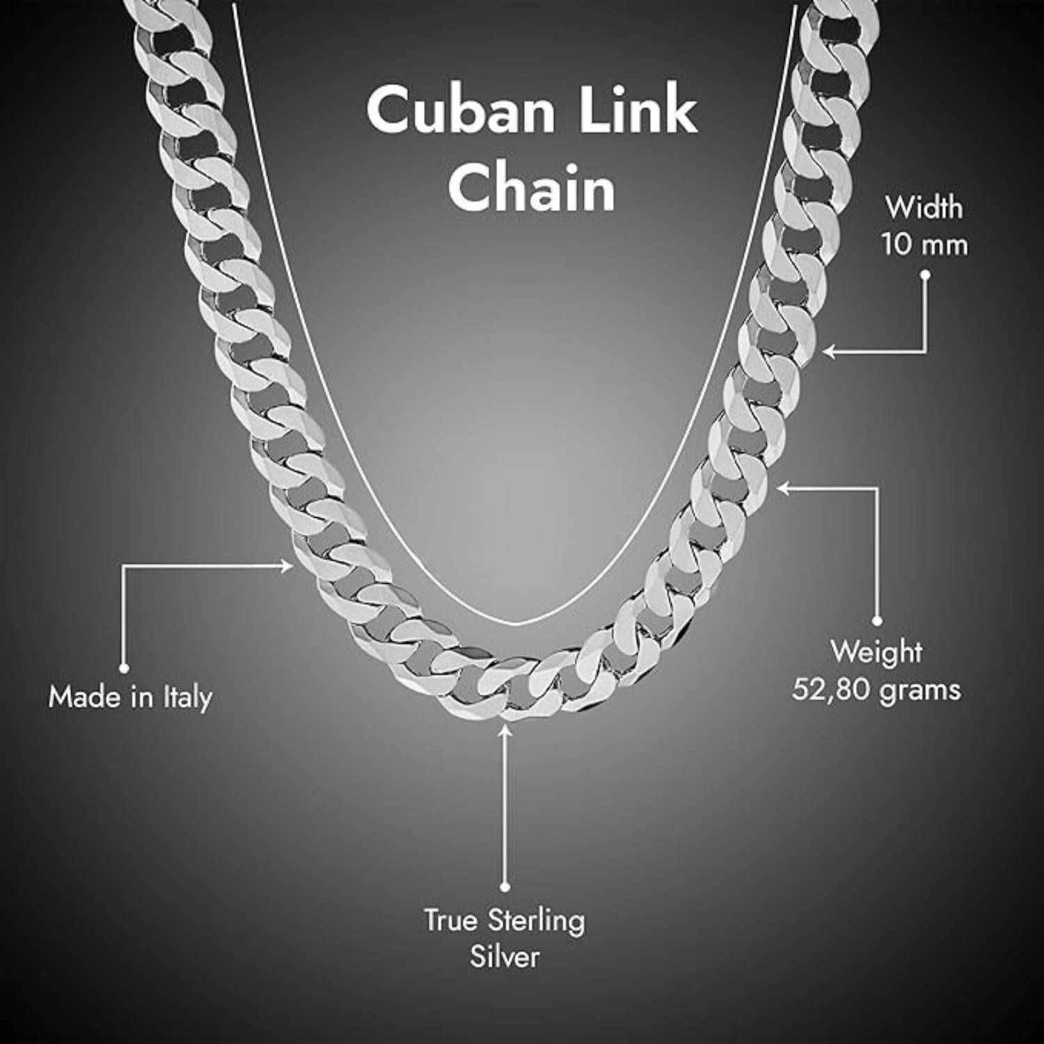 Cuban Link Chain - 18 in / 45 cm: image 5
